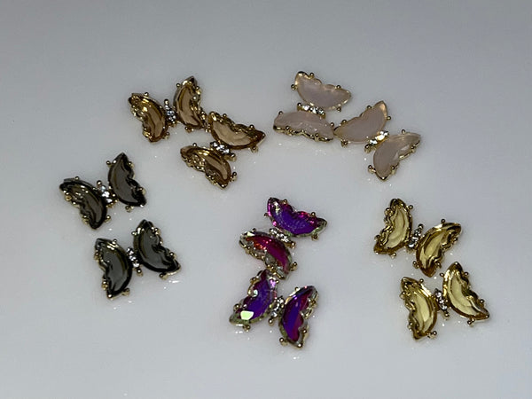 Crystal Butterfly ~ Set of 10